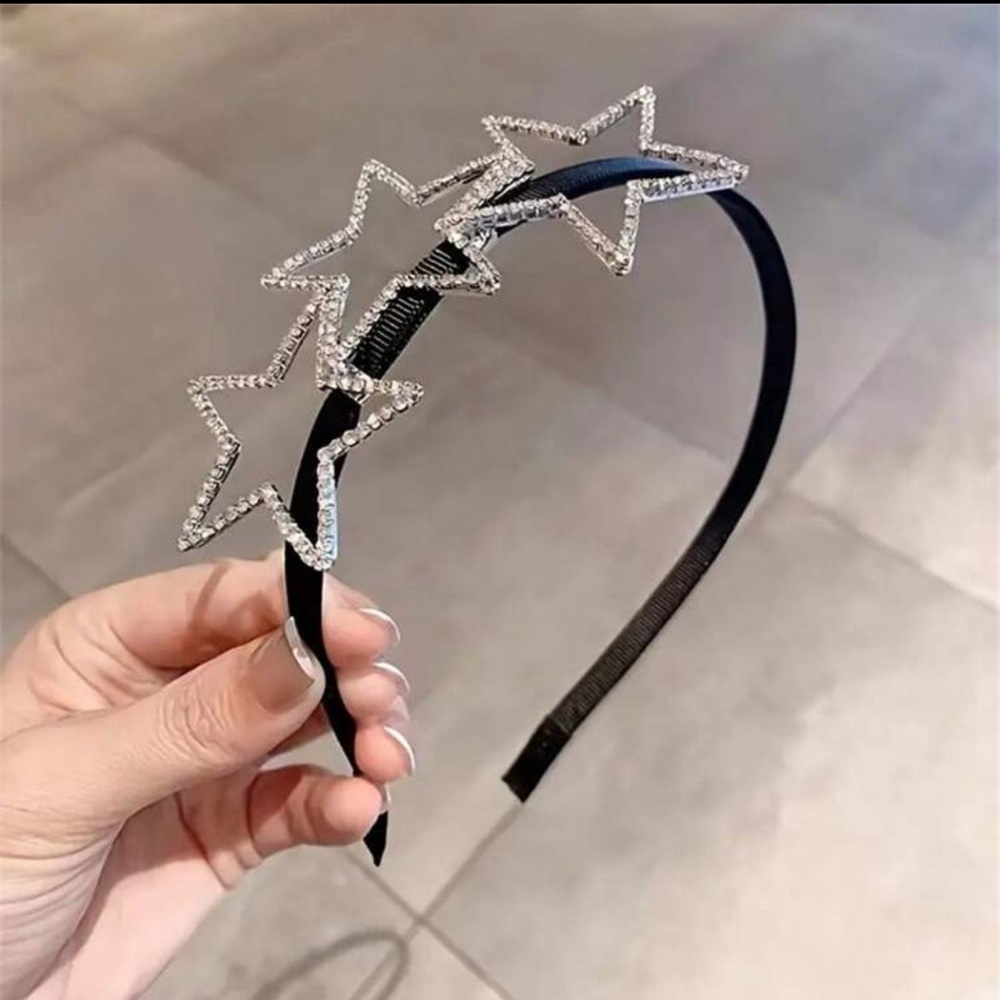 Rhinestone Five-Pointed Star Headband